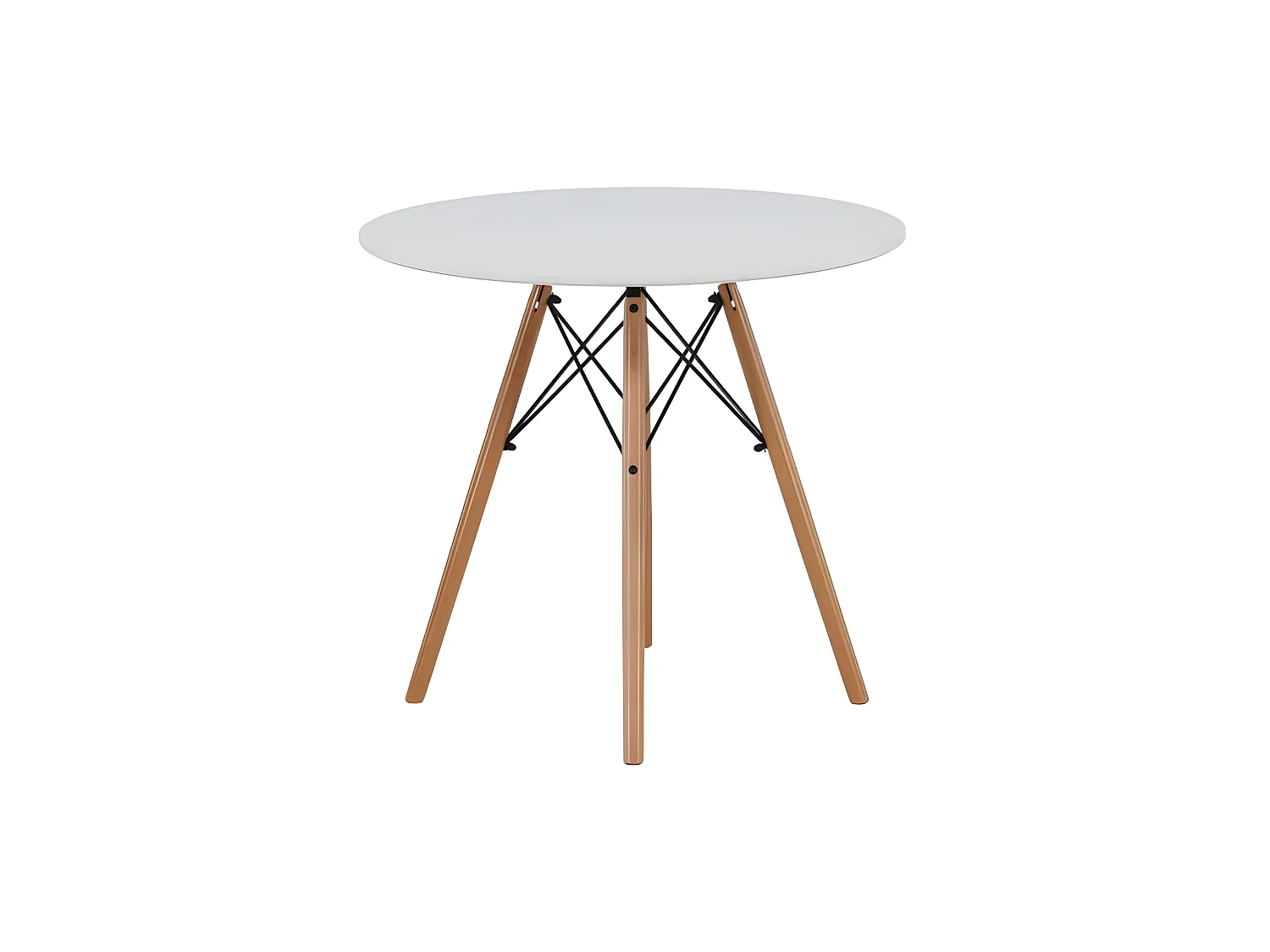 Table à Manger Ronde "Danburi" 75cm Blanc