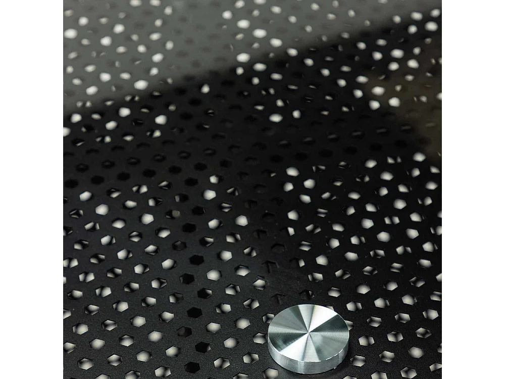 Glasgow Esstisch 100x200cm Glas schwarz.