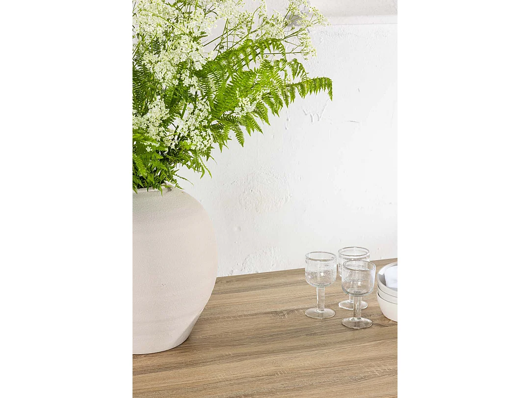 Damon table de salle à manger 90x200cm whitewash.