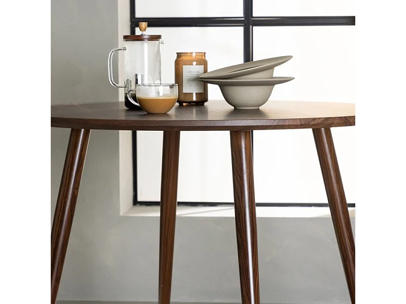 Damon table de salle à manger 90x200cm whitewash.