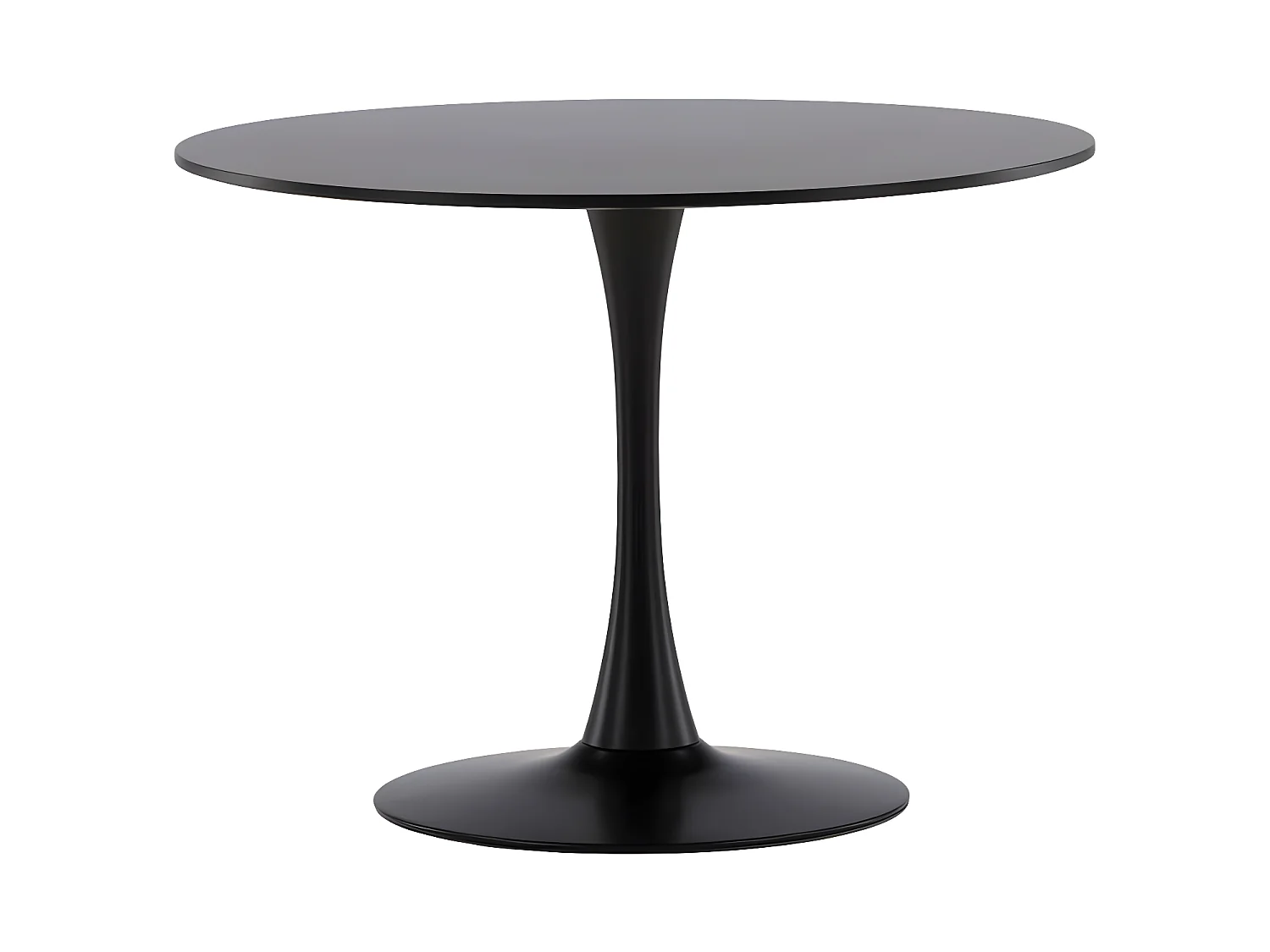 Table à Manger Ronde "Glade" 100cm Noir