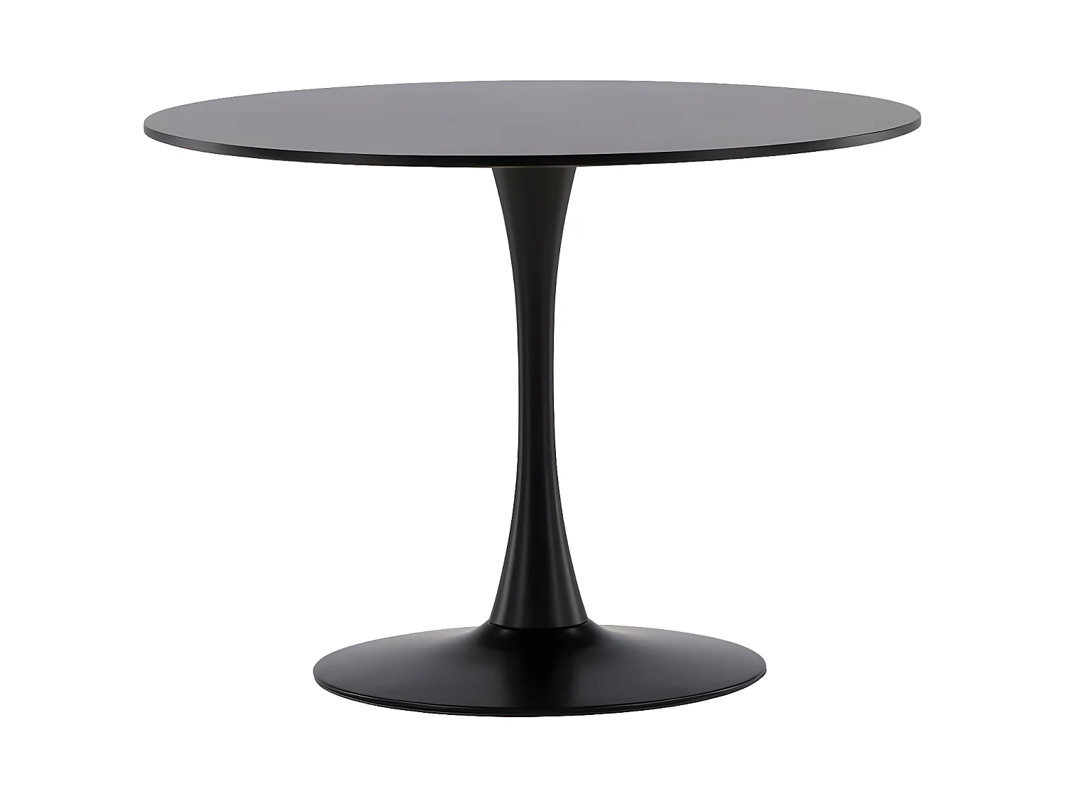 Table à Manger Ronde "Glade" 100cm Noir