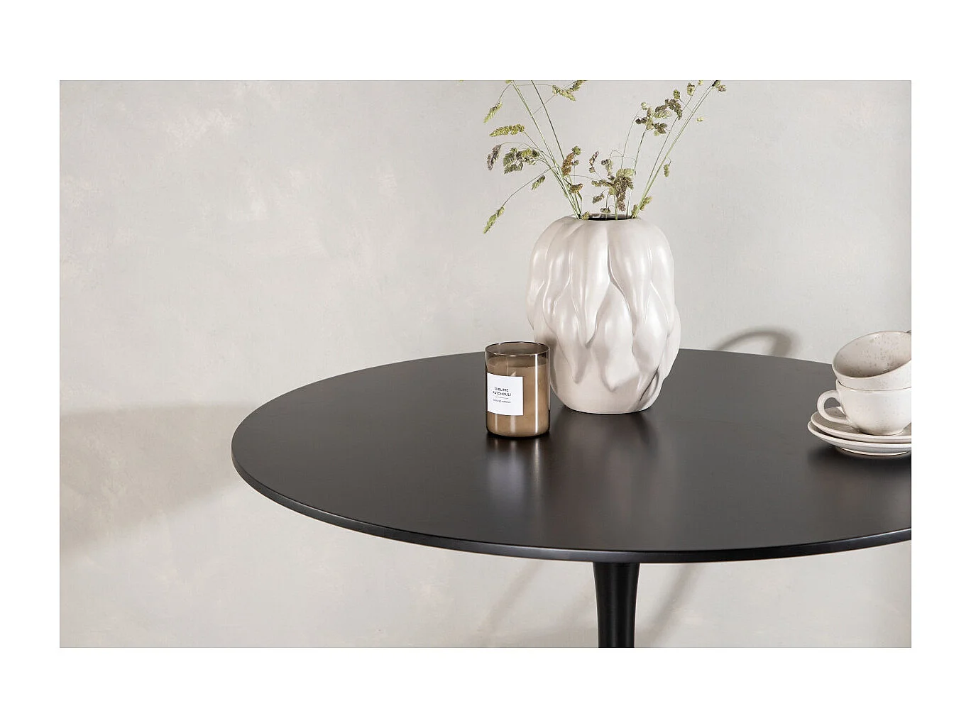 Glade Esstisch Ø100cm schwarz.