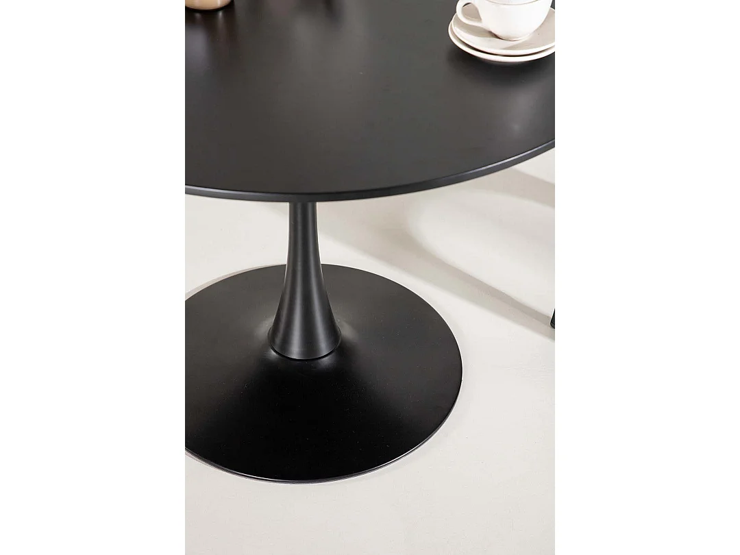 Glade table de salle à manger Ø100cm noir.