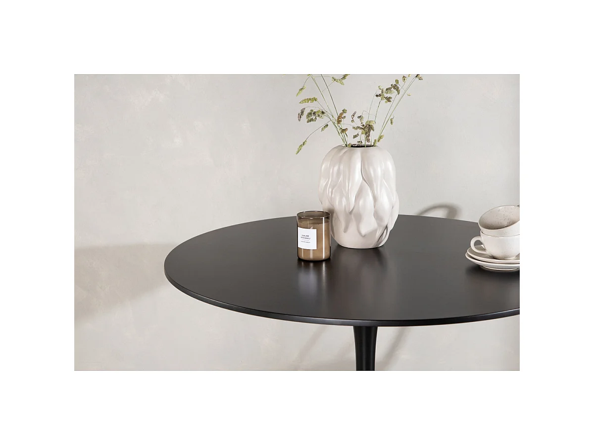 Table à Manger Ronde "Glade" 100cm Noir
