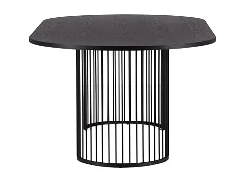 Hamneskär eetkamertafel 110x220cm zwart.