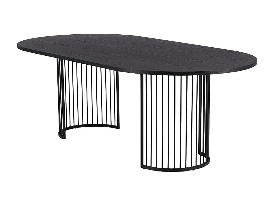 Hamneskär eetkamertafel 110x220cm zwart.