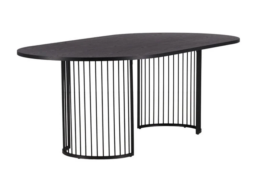 Hamneskär eetkamertafel 110x220cm zwart.