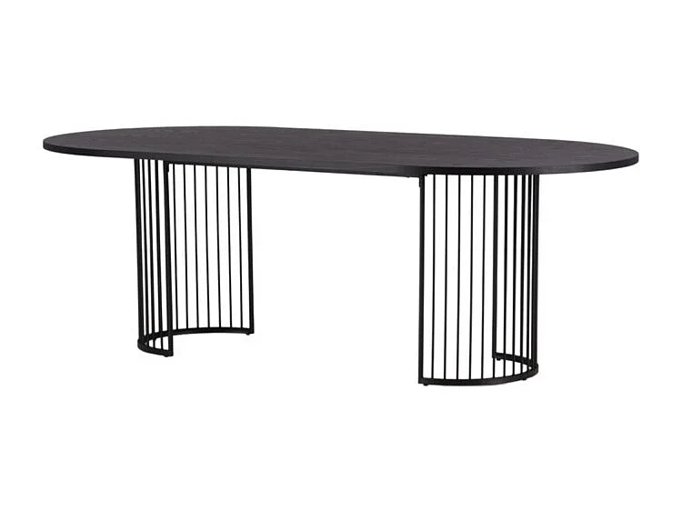 Hamneskär eetkamertafel 110x220cm zwart.