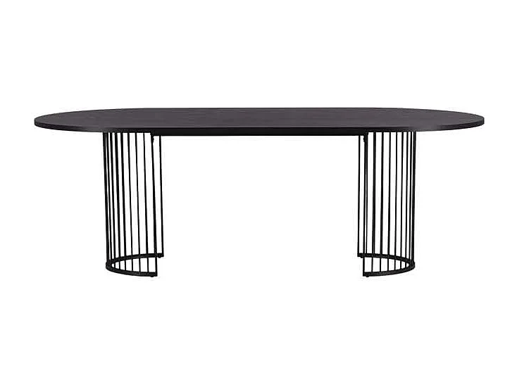 Hamneskär eetkamertafel 110x220cm zwart.