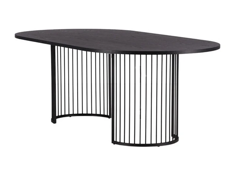 Hamneskär eetkamertafel 110x220cm zwart.