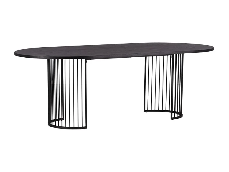 Hamneskär Esstisch 110x220cm schwarz.