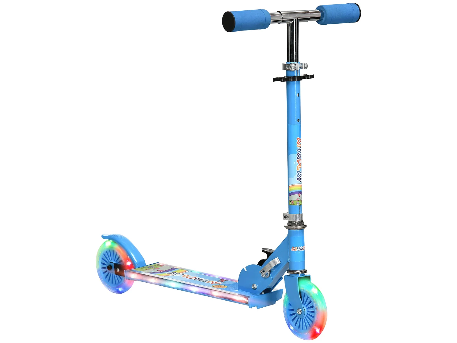 Patinete para niños azul 67x32x78 cm HOMCOM