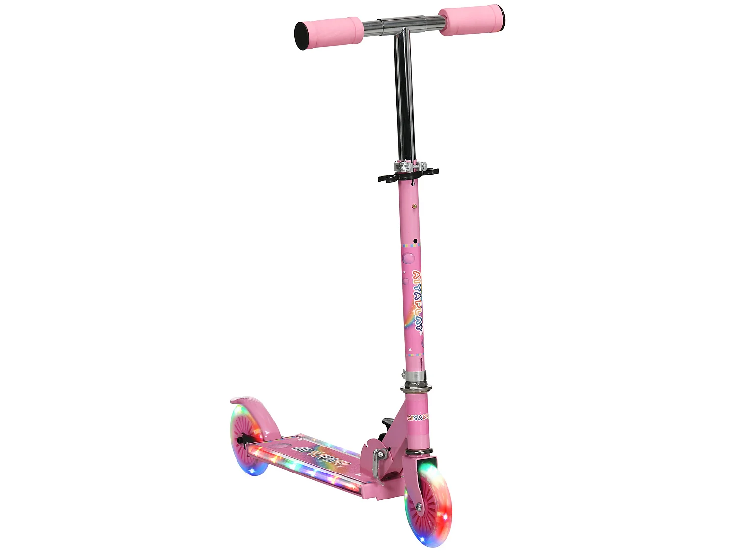 Patinete para niños rosa 67x32x78 cm HOMCOM