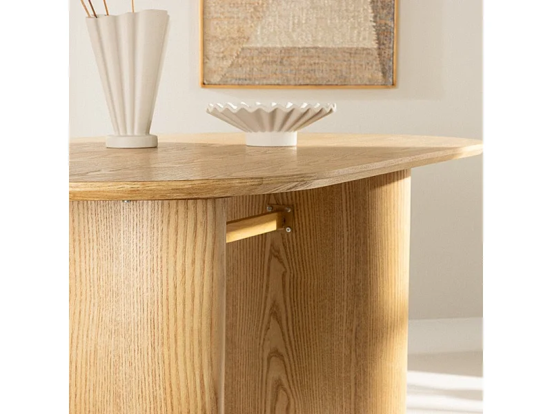 Isolde eetkamertafel 90x180cm naturel.