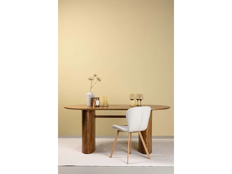 Table à Manger Design "Isolde" 180cm Naturel