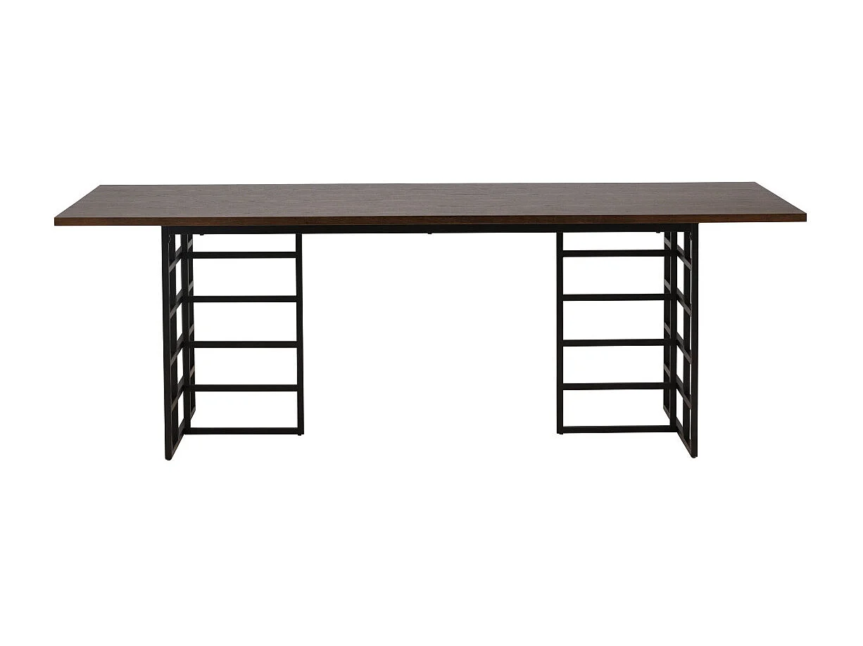 Table à Manger Design "Ystad" 220cm Marron