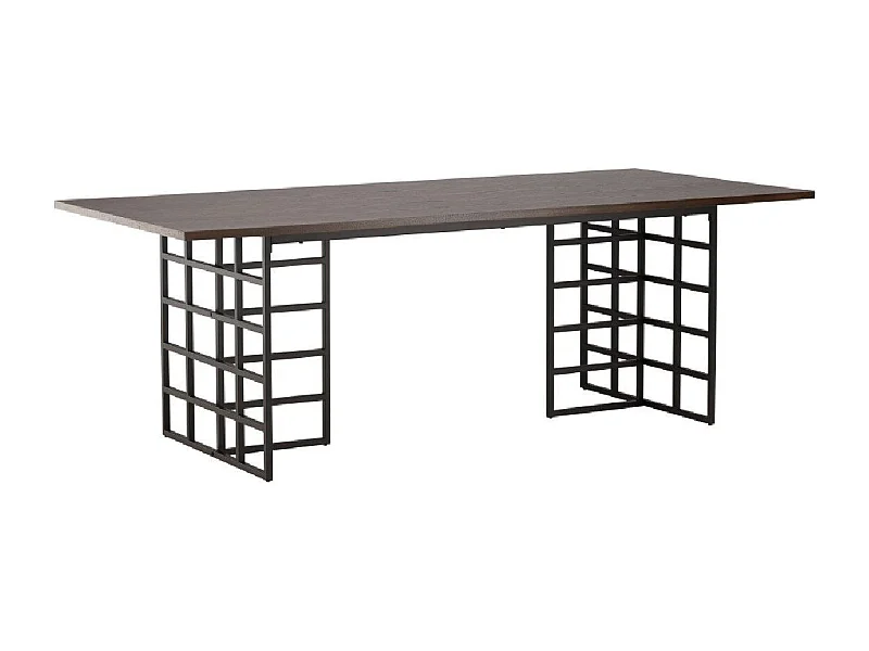 Table à Manger Design "Ystad" 220cm Marron