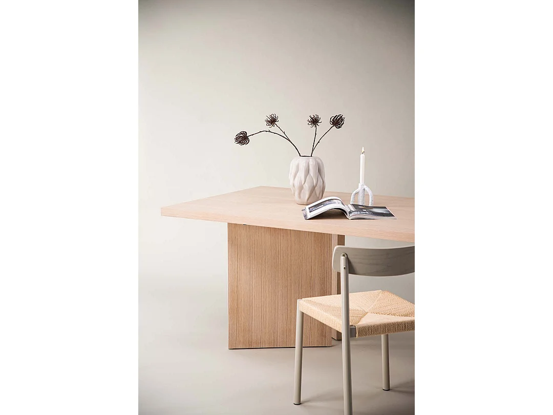 Table à Manger Design "Bassholmen" 240cm Naturel