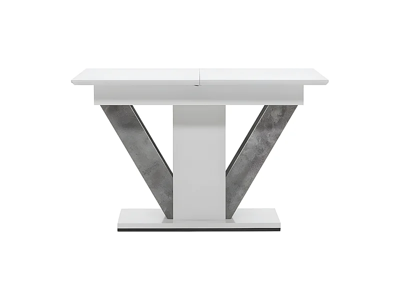 Table à Manger Extensible "Disa" 120-160cm Blanc