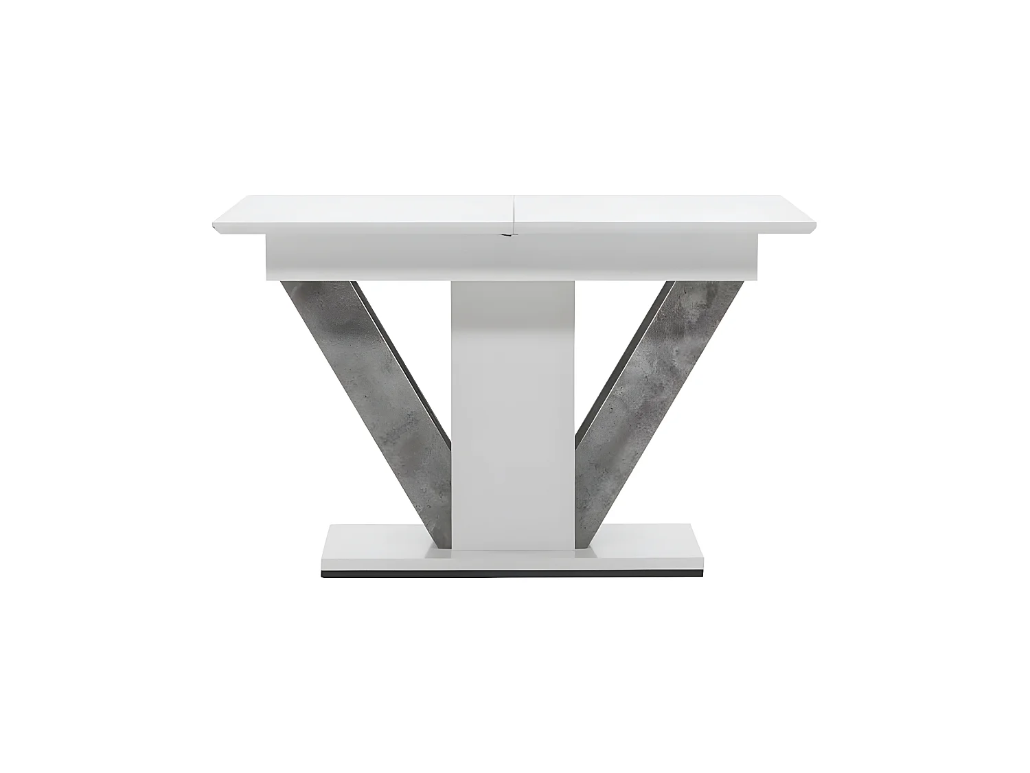 Table à Manger Extensible "Disa" 120-160cm Blanc