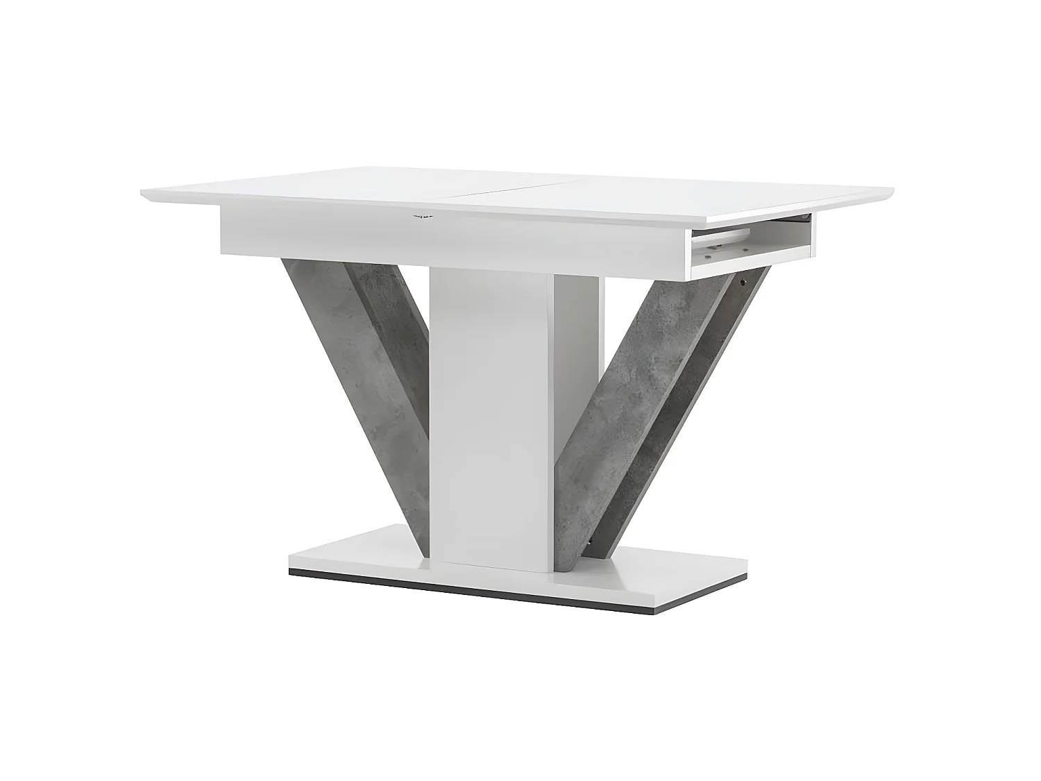 Table à Manger Extensible "Disa" 120-160cm Blanc