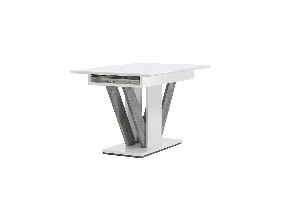 Table à Manger Extensible "Disa" 120-160cm Blanc