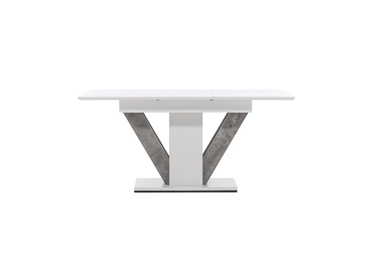 Table à Manger Extensible "Disa" 120-160cm Blanc