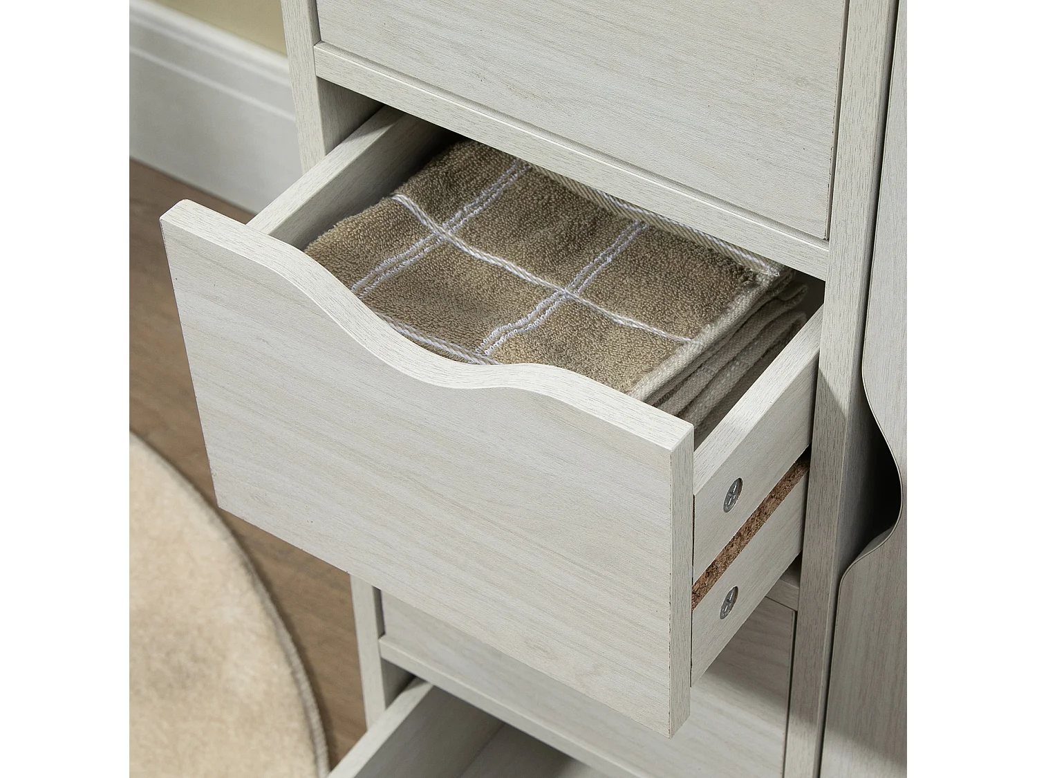 Armario de salón blanco 54x29x83 cm HOMCOM