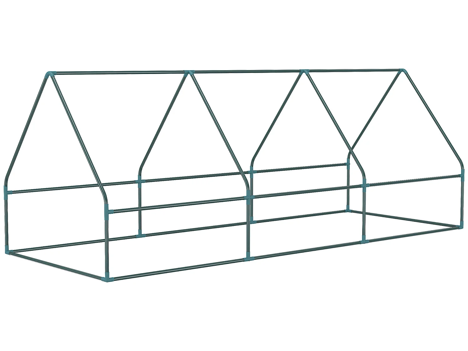 Mini invernadero verde 240x90x90 cm Outsunny