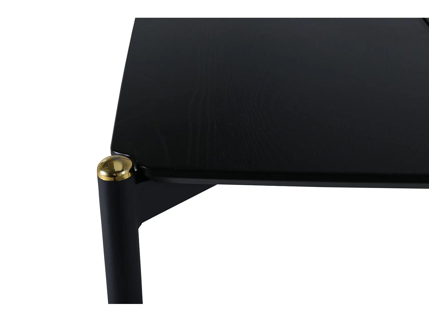 Pelle Esstisch 90x190cm schwarz.