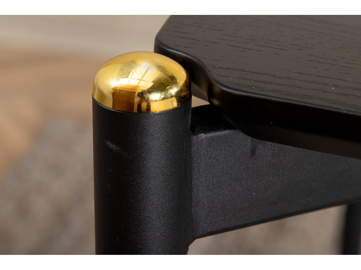 Pelle eetkamertafel 90x190cm zwart.