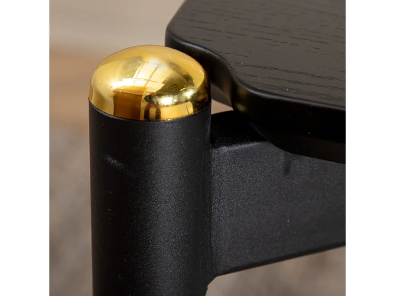 Table à Manger Design "Pelle" 190cm Noir