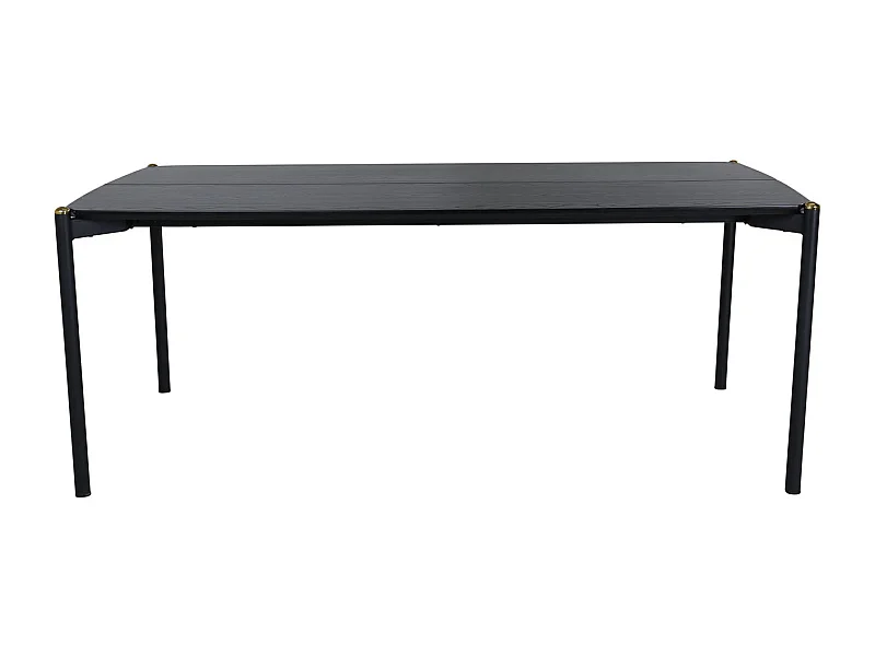 Pelle eetkamertafel 90x190cm zwart.
