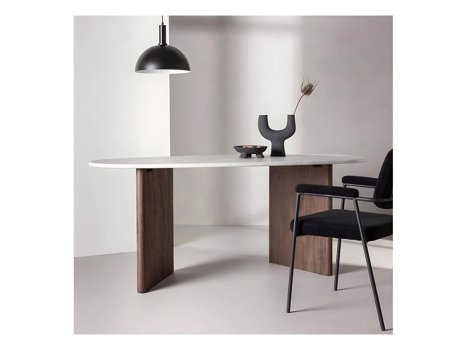 Table de repas ovale 180 x 90 cm Grönvik