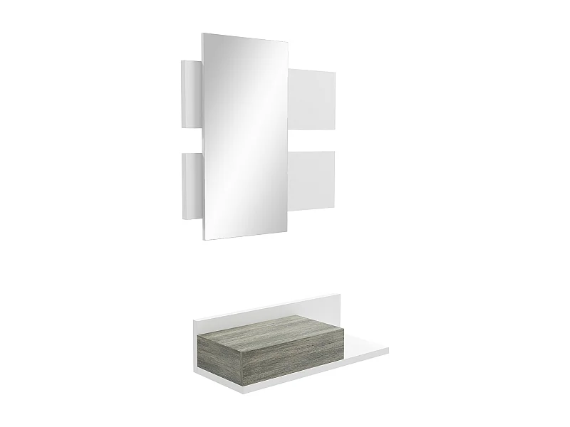 Muebles de pasillo blanco 75x3.5x75 cm HOMCOM