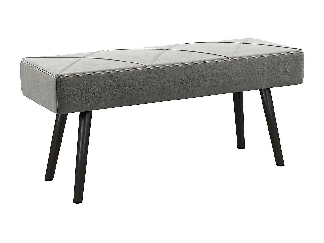 Banco de cama gris 100x36x45 cm HOMCOM