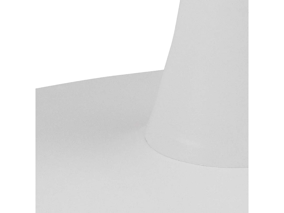 Malta table de salle à manger 90x90cm céramique blanc.