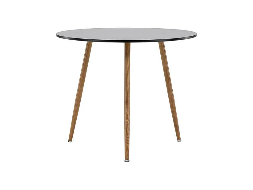 Table à Manger Ronde "Polar" 90cm Noir