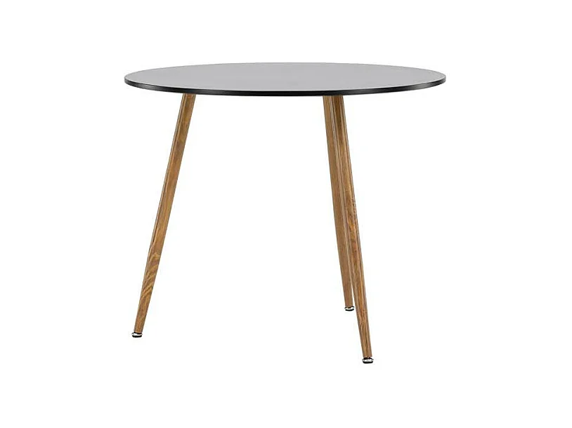 Table à Manger Ronde "Polar" 90cm Noir
