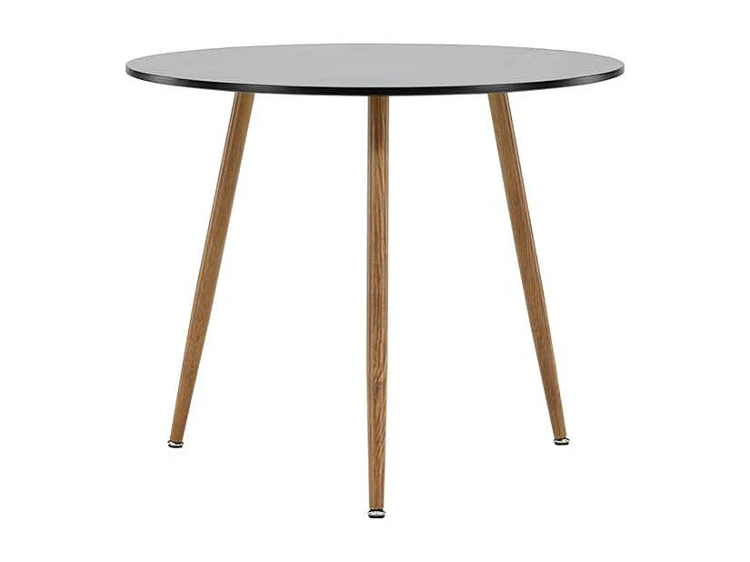 Table à Manger Ronde "Polar" 90cm Noir
