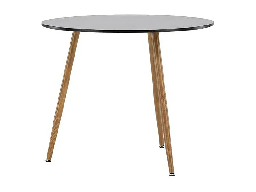 Table à Manger Ronde "Polar" 90cm Noir