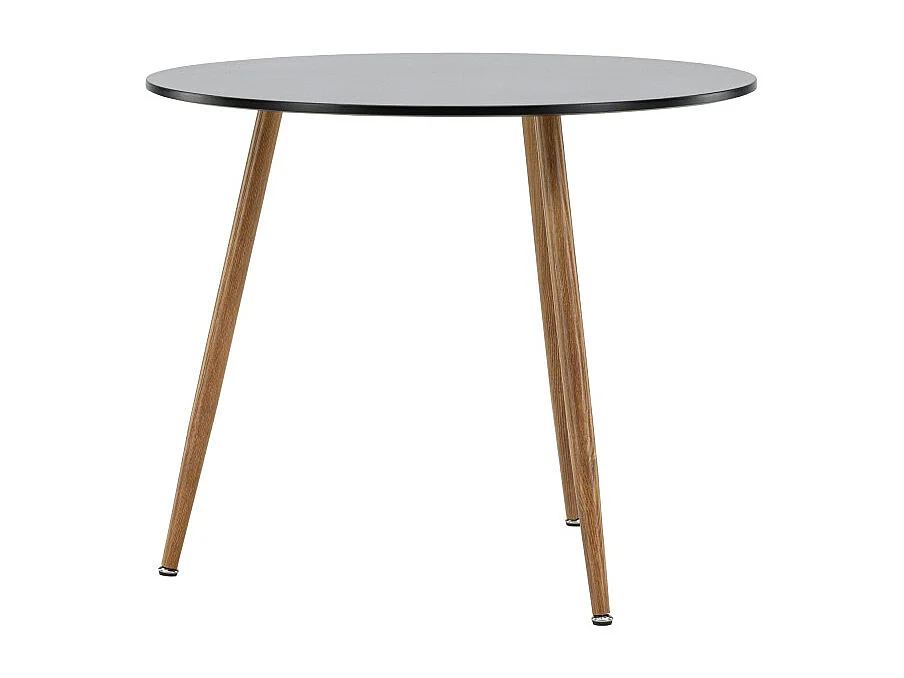 Polar eetkamertafel Ø90cm zwart.