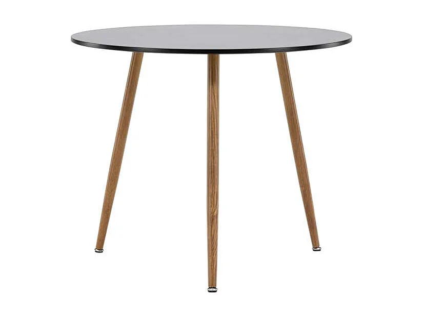 Polar table de salle à manger Ø90cm noir.