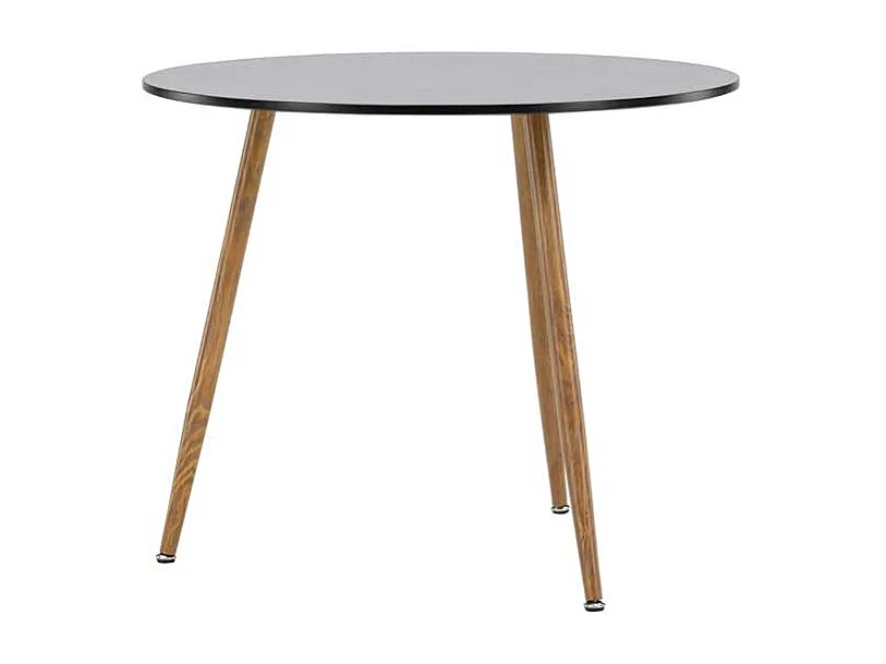 Polar table de salle à manger Ø90cm noir.