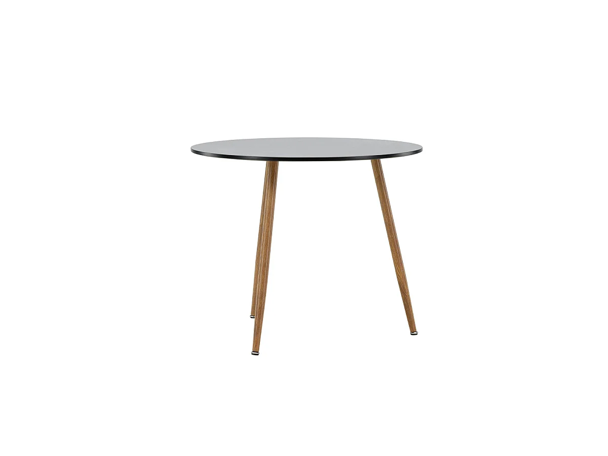 Table à Manger Ronde "Polar" 90cm Noir