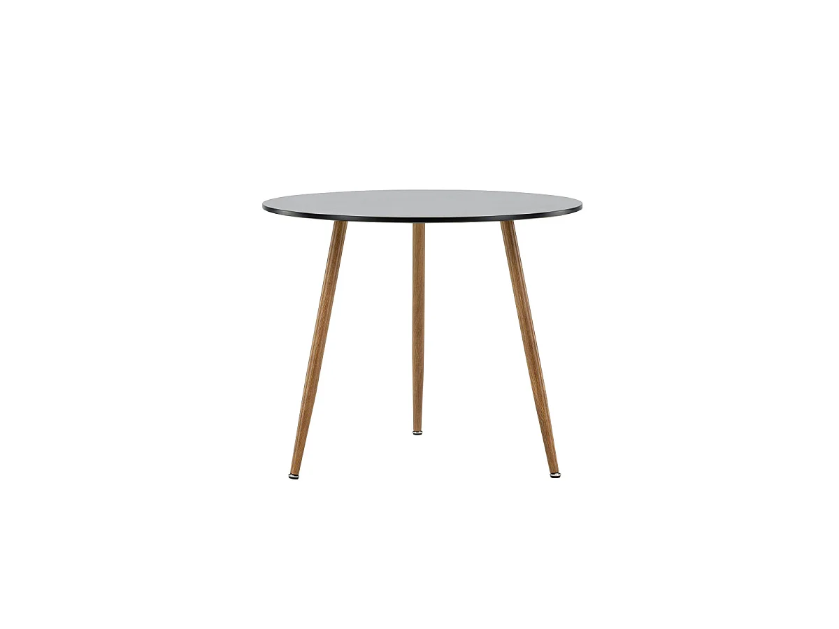 Table à Manger Ronde "Polar" 90cm Noir