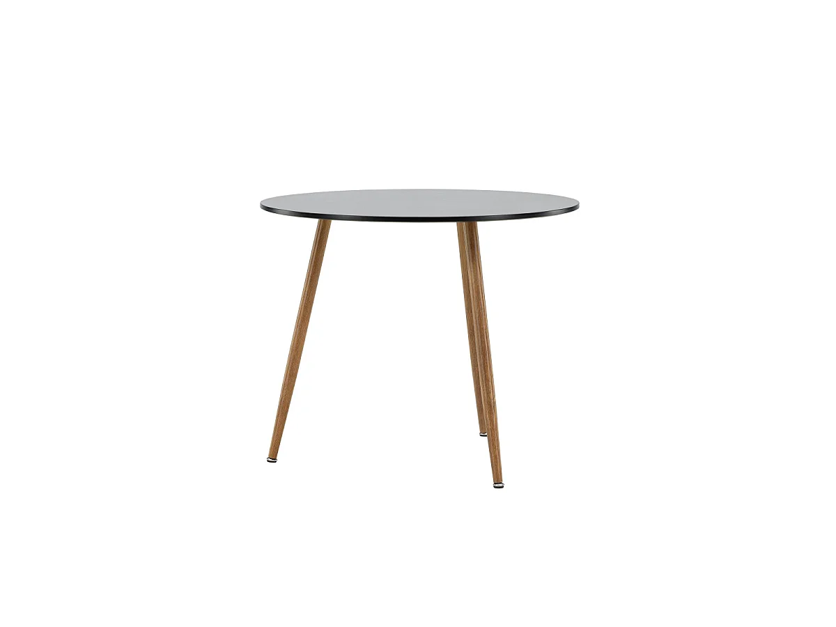 Table à Manger Ronde "Polar" 90cm Noir