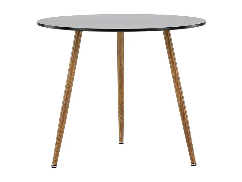 Table à Manger Ronde "Polar" 90cm Noir