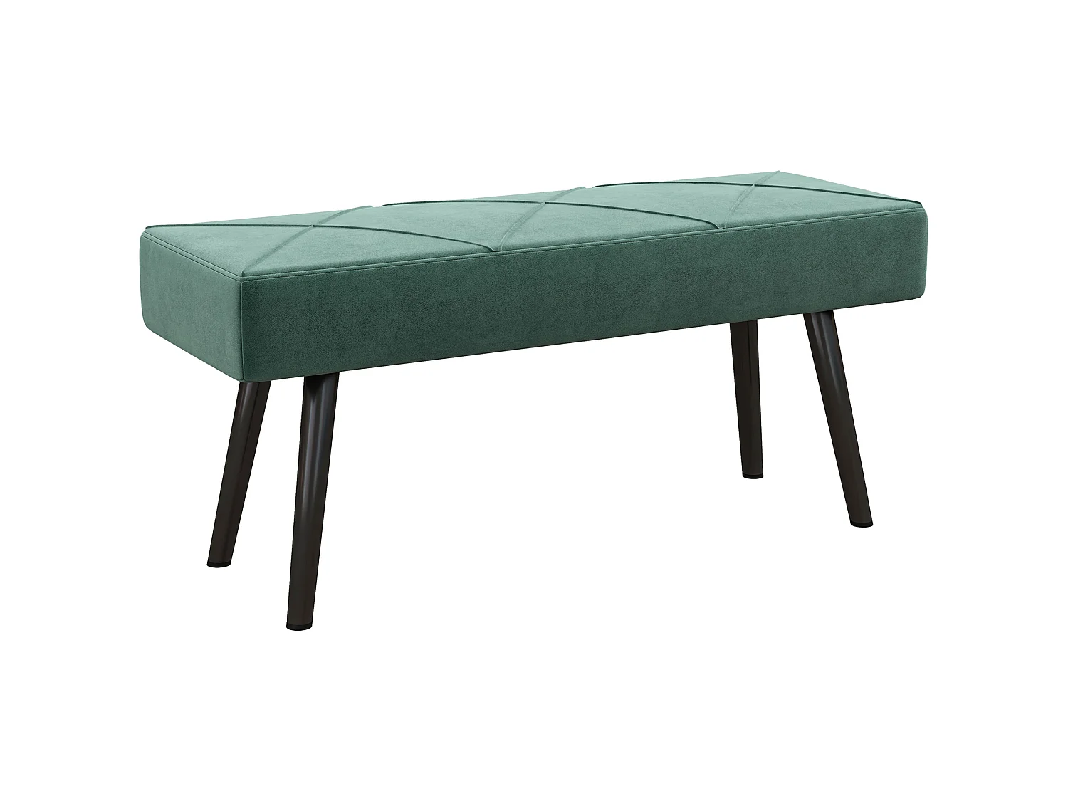 Banco de cama verde 100x36x45 cm HOMCOM